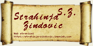 Strahinja Zindović vizit kartica